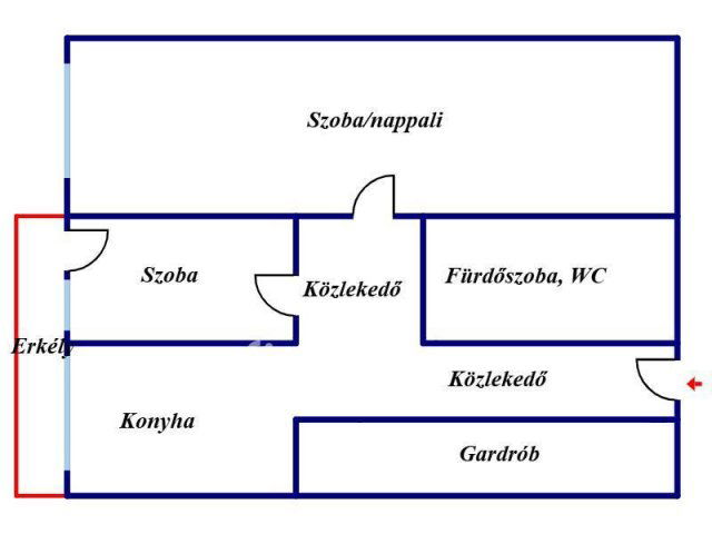 Eladó panellakás, Nyíregyházán 34.8 M Ft, 1+1 szobás