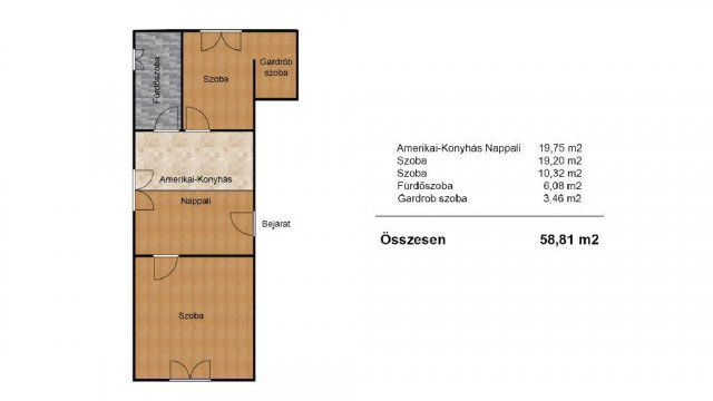 Eladó téglalakás, Mosonmagyaróváron 33.9 M Ft, 3 szobás