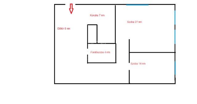 Eladó téglalakás, Budapesten, VI. kerületben 79.9 M Ft, 2 szobás