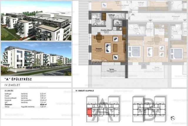 Eladó téglalakás, Szombathelyen 47.9 M Ft, 1 szobás