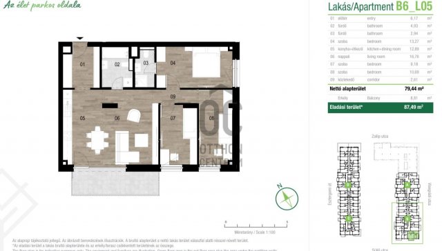 Eladó téglalakás, Budapesten, XIII. kerületben 170.934 M Ft