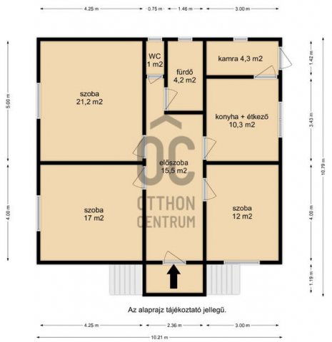 Eladó családi ház, Csapiban 23 M Ft, 3 szobás