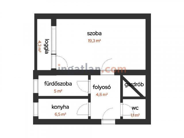 Eladó panellakás, Salgótarjánban 12.95 M Ft, 1 szobás