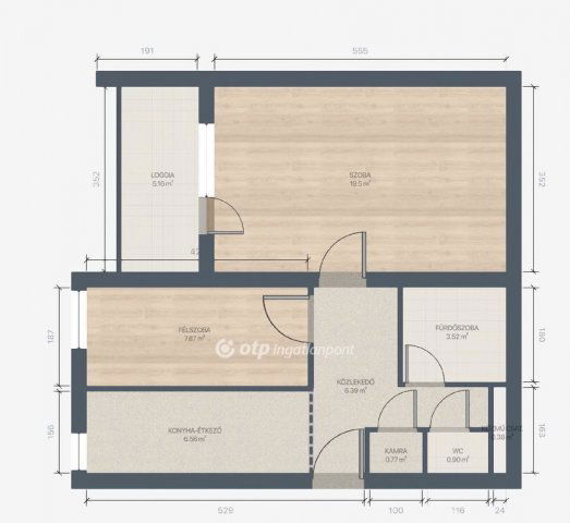 Eladó téglalakás, Budapesten, XXI. kerületben 49.9 M Ft