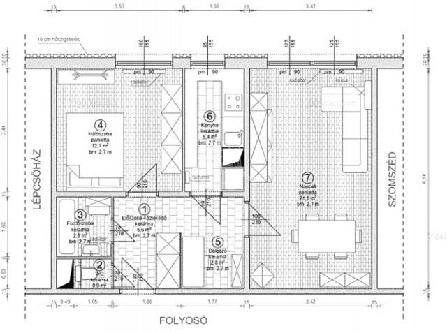 Eladó panellakás, Budapesten, III. kerületben 69.9 M Ft, 2 szobás