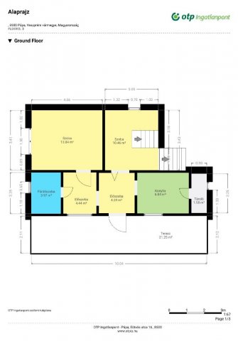 Eladó családi ház, Pápán 16.19 M Ft, 1+3 szobás