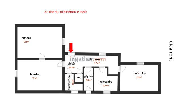 Eladó családi ház, Tökölön 65 M Ft, 3 szobás