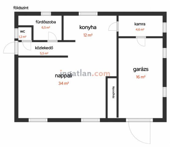 Eladó családi ház, Erdőkertesen, Géza utcában 89 M Ft