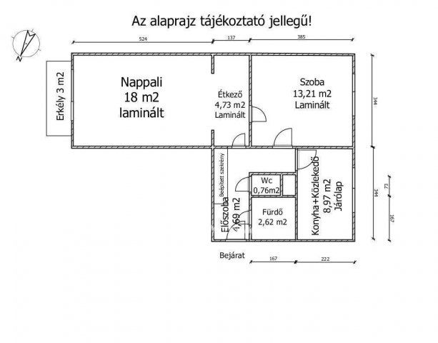 Eladó panellakás, Győrött 49.95 M Ft, 2 szobás