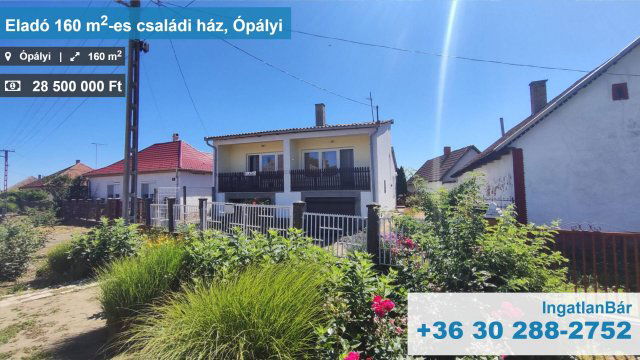 Eladó családi ház, Ópályin 25.5 M Ft, 3+1 szobás