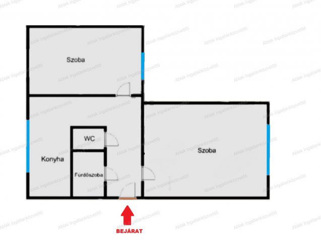 Eladó panellakás, Kecskeméten 47.9 M Ft, 2 szobás