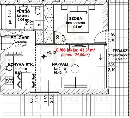 Eladó téglalakás, Balatonlelleén 63.5 M Ft, 2 szobás