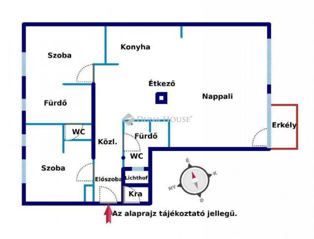 Kiadó téglalakás, albérlet, Budapesten, V. kerületben, 3 szobás