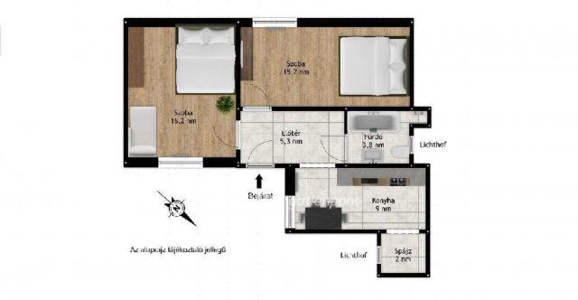 Eladó téglalakás, Budapesten, VIII. kerületben 67 M Ft, 2 szobás