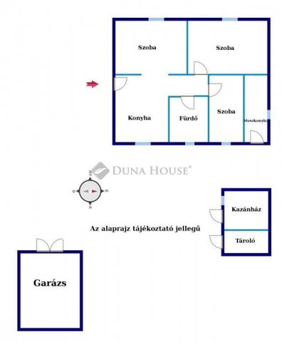 Eladó családi ház, Kaposváron 41.5 M Ft, 3 szobás