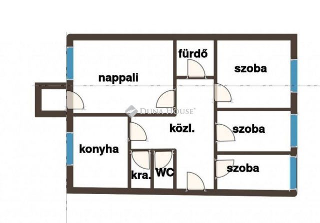 Eladó panellakás, Pécsett 54 M Ft, 4 szobás