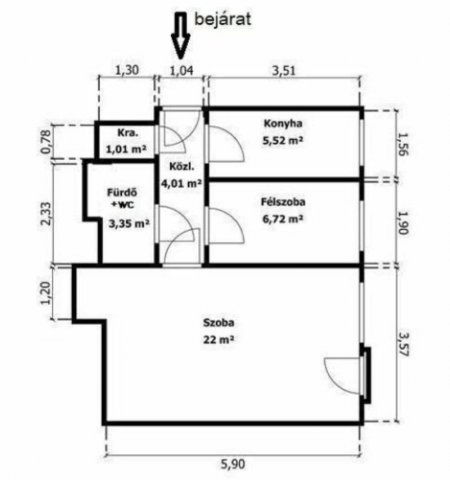 Eladó panellakás, Budapesten, XVIII. kerületben 49.9 M Ft