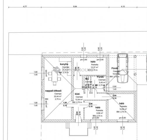Eladó iroda, Szentendrén 129.9 M Ft, 4 szobás