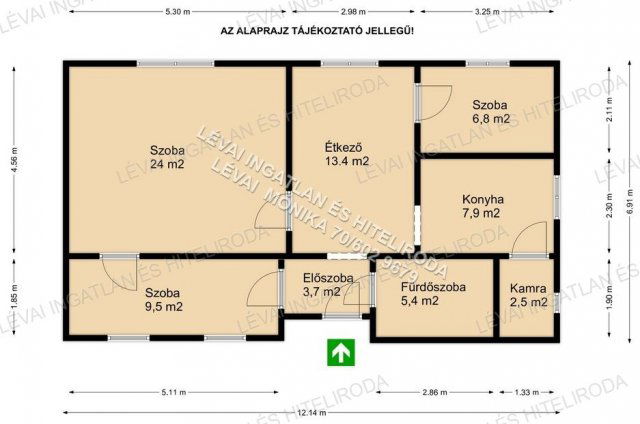 Eladó családi ház, Békéscsabán 19.9 M Ft, 1+2 szobás