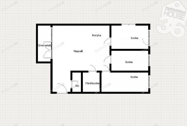 Eladó téglalakás, Kecskeméten 89.99 M Ft, 3 szobás