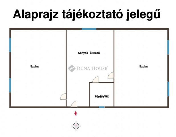 Eladó családi ház, Dunaegyházán 16 M Ft, 2 szobás