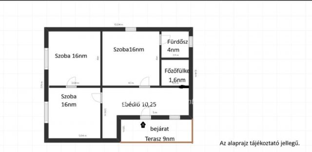 Eladó családi ház, Tiszajenőn 17.9 M Ft, 3 szobás