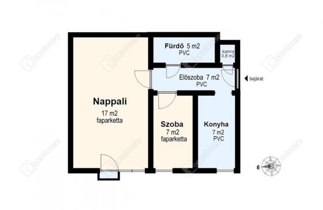 Eladó téglalakás, Miskolcon 20.5 M Ft, 1+1 szobás