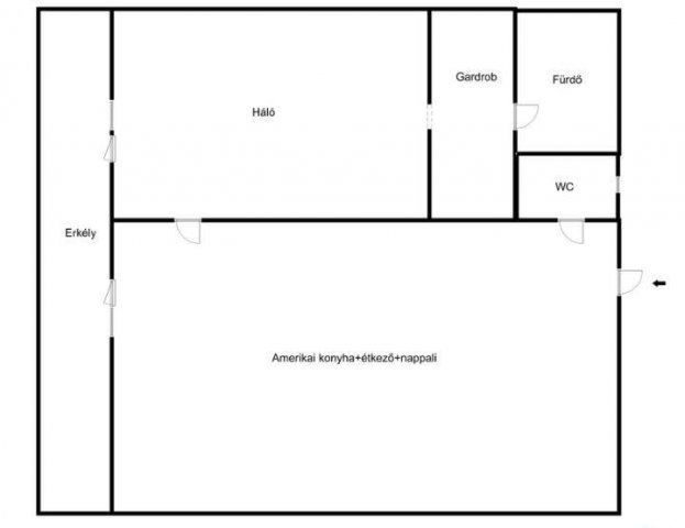 Eladó téglalakás, Pécsett 62.5 M Ft, 2 szobás