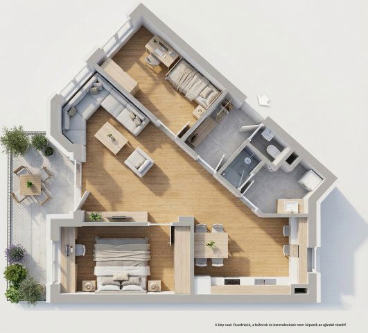 Eladó téglalakás, Kecskeméten 82.7 M Ft, 3 szobás