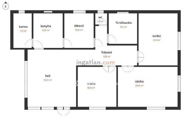 Eladó családi ház, Kompolton 27 M Ft, 4 szobás