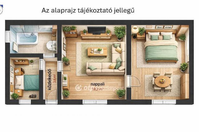 Eladó téglalakás, Budapesten, X. kerületben 61 M Ft, 2 szobás