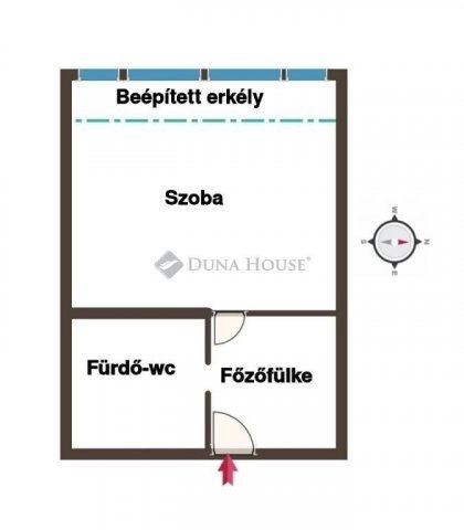 Eladó téglalakás, Pécsett 29.9 M Ft, 1 szobás