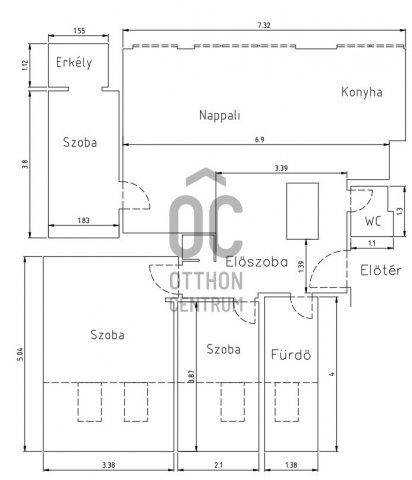 Eladó téglalakás, Budapesten, III. kerületben 89 M Ft, 4 szobás