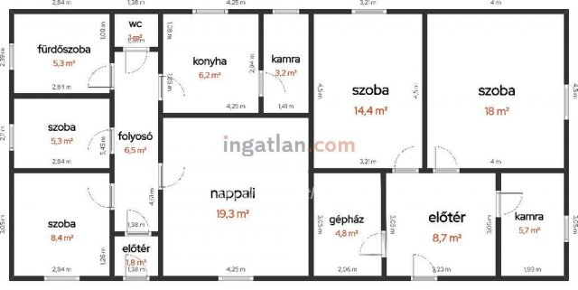 Eladó családi ház, Kocséren 27.9 M Ft, 4 szobás