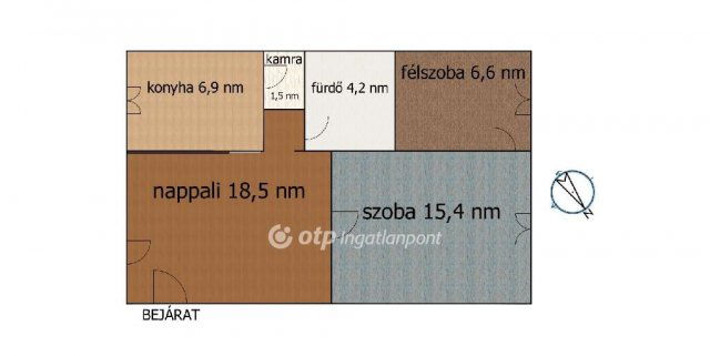 Eladó családi ház, Szigetszentmiklóson 85.6 M Ft, 2+1 szobás