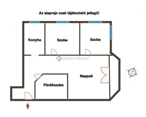 Eladó téglalakás, Halásztelken 64.5 M Ft, 3 szobás