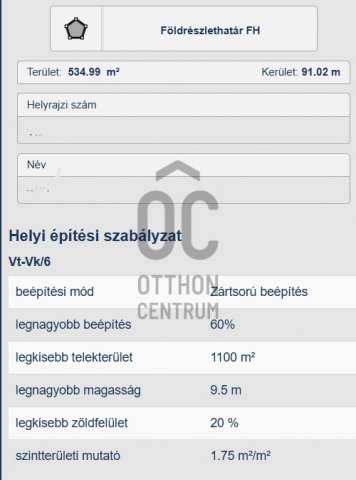 Eladó telek, Debrecenben 195 M Ft / költözzbe.hu
