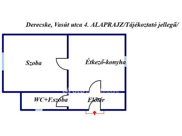 Eladó családi ház, Derecskén 10.5 M Ft, 1 szobás
