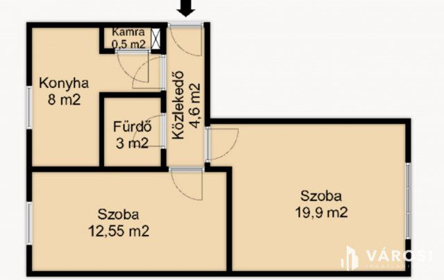 Eladó téglalakás, Hódmezővásárhelyen 36.9 M Ft, 2 szobás