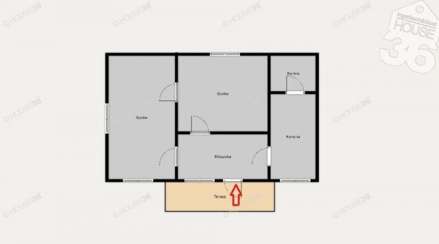 Eladó mezogazdasagi ingatlan, Kecskeméten 17.9 M Ft, 3 szobás