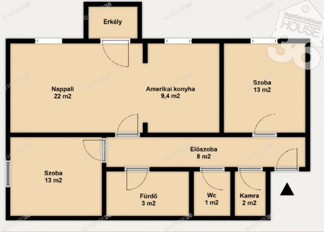 Eladó téglalakás, Kecskeméten 69.7 M Ft, 3 szobás