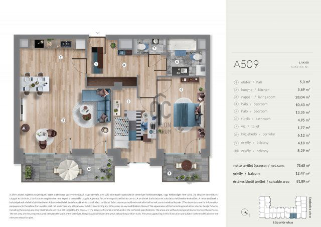 Eladó téglalakás, Budapesten, XIII. kerületben 132.99 M Ft