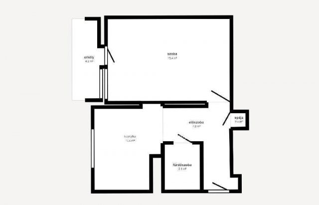 Eladó téglalakás, Kazincbarcikán 20 M Ft, 1 szobás