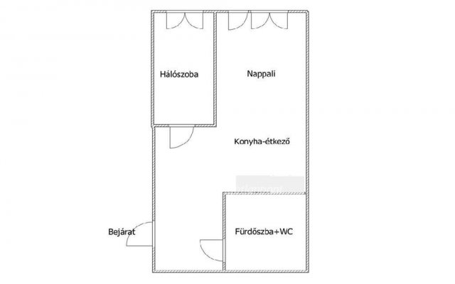 Eladó téglalakás, Egerben 55 M Ft, 1+1 szobás