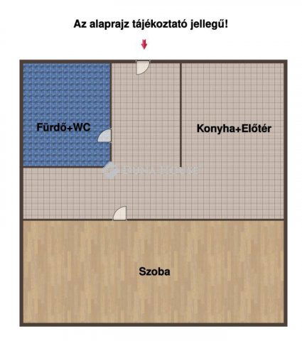 Eladó téglalakás, Győrött 31.15 M Ft, 1 szobás