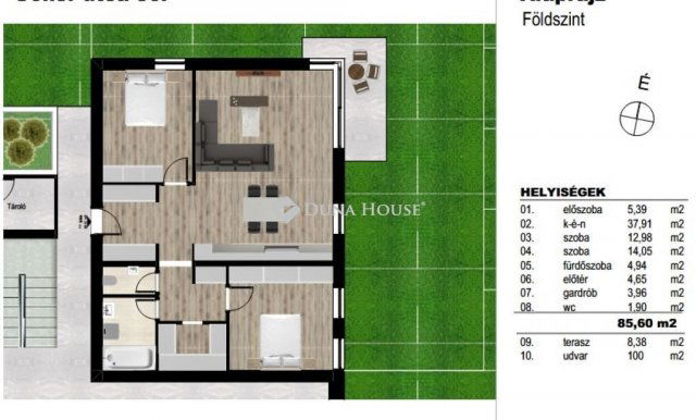 Eladó téglalakás, Debrecenben 138 M Ft, 3 szobás