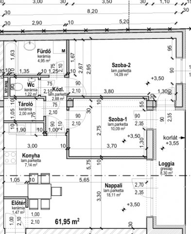 Eladó téglalakás, Tégláson 59.9 M Ft, 1+2 szobás