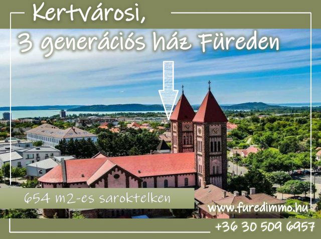 Eladó családi ház, Balatonfüreden 149 M Ft, 8 szobás