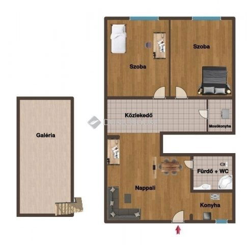 Eladó téglalakás, Budapesten, VIII. kerületben 68.9 M Ft