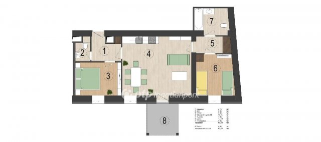 Eladó téglalakás, Balatonkenesén 122.1 M Ft, 3 szobás